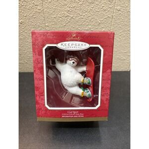 2001 Hallmark Cool Sport Coca Cola Polar‎ Bear Keepsake Ornament